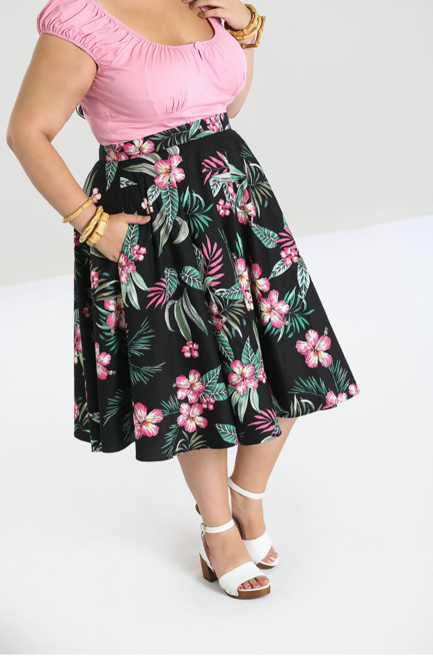 Kalani 50's Skirt - Hell Bunny - Plus Size - Sour Cherry Designs - Plus Sized Pin Up - Plus Size Pin Up