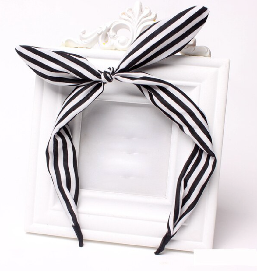 Headband Pre Tied Narrow - Various Colours and Patterns - Sour Cherry Designs - Plus Sized Pin Up - Plus Size Pin Up 