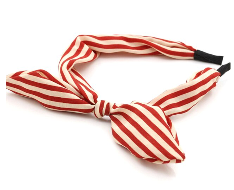 Headband Pre Tied Narrow - Various Colours and Patterns - Sour Cherry Designs - Plus Sized Pin Up - Plus Size Pin Up 